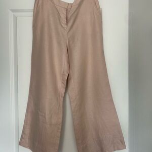 Donna Chic Wide-Leg Pants in Blush Pink
